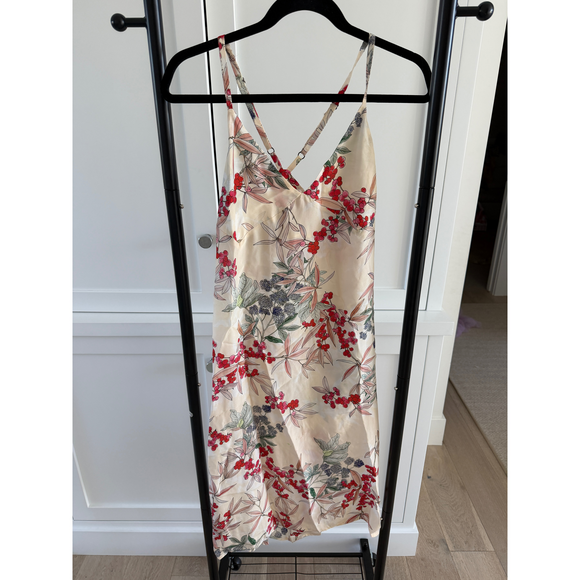 Anine Bing Dresses & Skirts - Anine Bing Silk Floral Slip Dress in Yellow